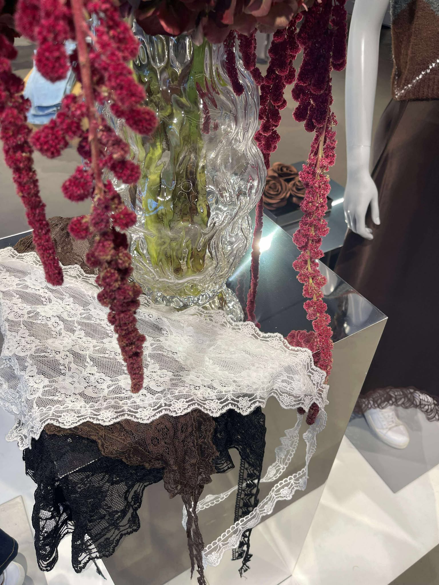 PCNAINA Short Skirt - Black